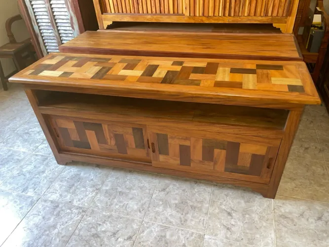 Rack de Madeira Maciça de Demolição