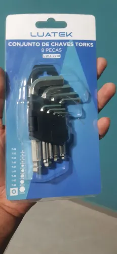 Conjunto de Chaves Torx 9 Peças Luatek LWJ-2219