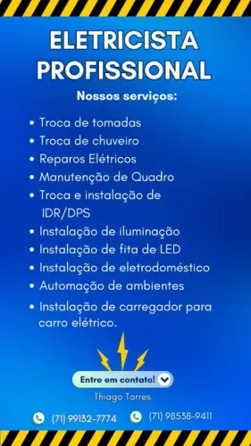 Serviços de Eletricista predial profissional 