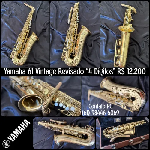 Sax Alto Yamaha YAS-61 - Década de 70 - Série de 4 Dígitos PROMOÇÃO! 