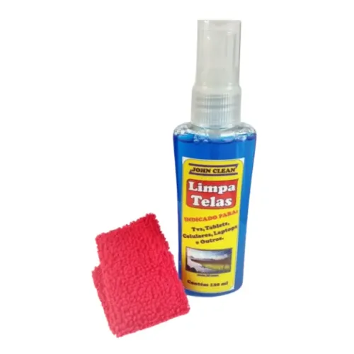 Kit Limpa Tela Clean 120ml com Flanela - WZetta