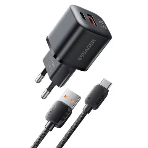 Carregador + Cabo Essager 20w Tipo-C Android - Samsung Xiaomi Turbo