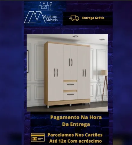 GRANDE PROMOÇÃO*GUARDA ROUPA 06 PORTAS CAPRI POQUEMA ENTREGA GRÁTIS ACEITA CARTÃO
