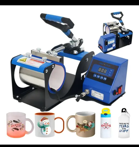 Loja completa prensa térmica plana e  de caneca , mais kit de 12 canecas e 10 camisas.