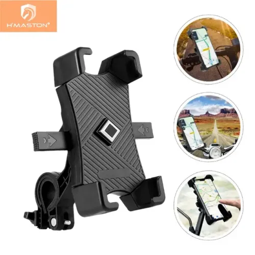  Suporte De Motocicleta Porta Telefone De Bicicleta 360 Ajustável ° Giratório
