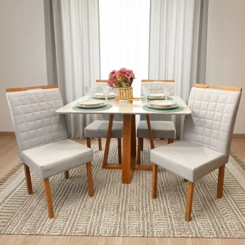 Mesa de Jantar com 4 Cadeiras Melissa tt98