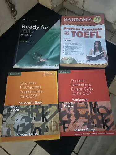 4 livros para aprender inglês estado novo com cd, TOELF e IELTS