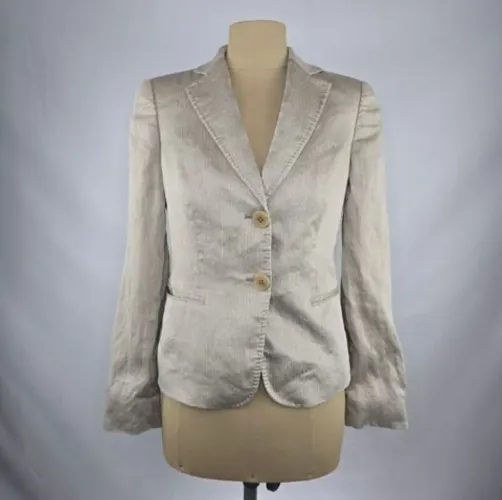 Blazer feminino m grife emporio armani bege