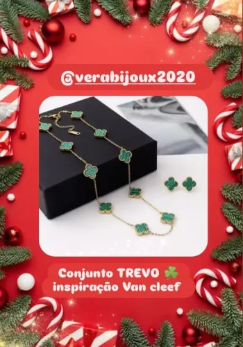 CONJUNTO TREVO INSPIRAÇÃO VAN CLEEF