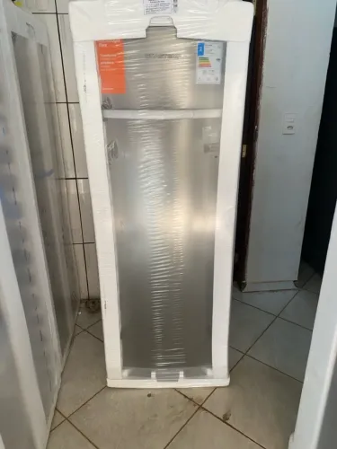 Freezer vertical Brastemp flex inox frost free na caixa!