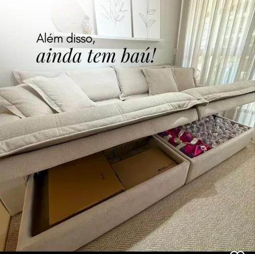 Sofá com Baú 