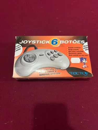 Joystick 6 botões Tec Toy Mega Drive e Master System
