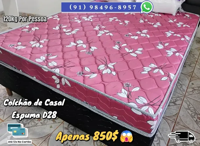 COLCHÃO DE CASAL ESPUMA D28