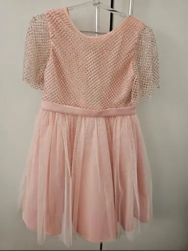 Vestido Petit Cherie paetê luxo 6 anos 