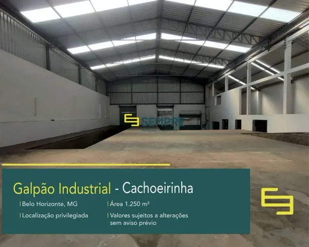 Galpão para alugar em Belo Horizonte no Cachoeirinha