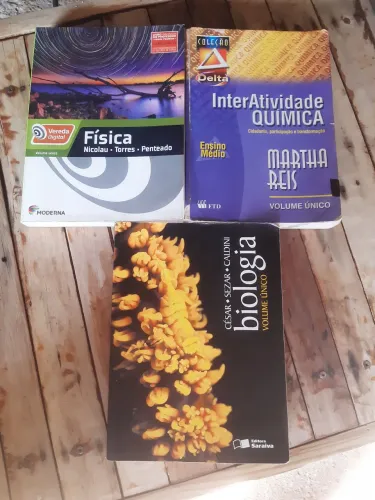 FÍSICA   QUÍMICA   BIOLOGIA  ( VOLUMES ÚNICO ) CIÊNCIAS DA NATUREZA COMPLETA. 