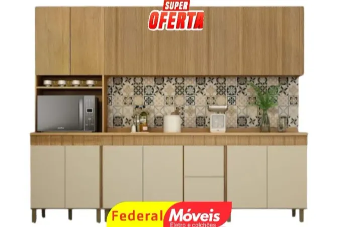 Armário para Cozinha 2,70cm - Novo e Perfeito para Seu Lar!