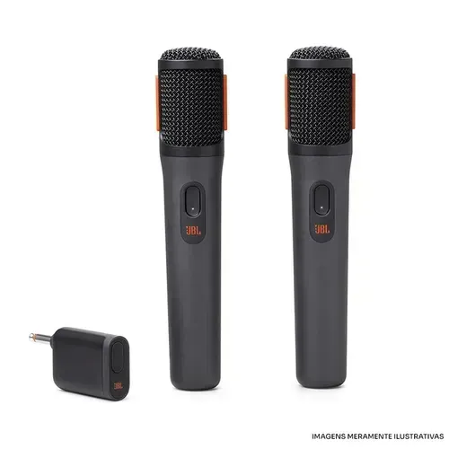 MICROFONE S/FIO JBL WIRELESS BLACK C/2