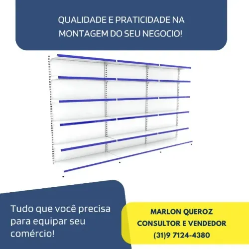 Gondola de Parede 2M Polar Branca Nova