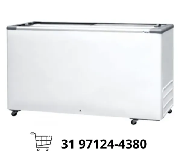 Freezer Horizontal Tampa de Vidro Fricon 503L Novo