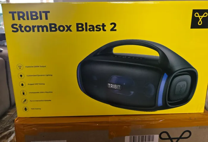Caixa de Som Tribit 2 200W StormBox Blast 2 LED Light IP67 30H - Original - Lacrada