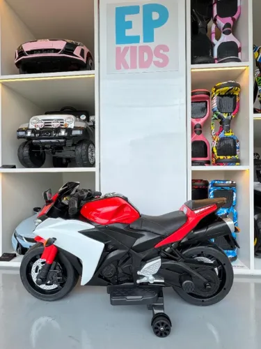 Moto Elétrica Infantil 12V Esportiva - Vermelha