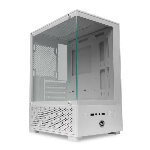 Gabinete Gamer TGT Legion, Mini-Tower, Lateral de Vidro, Branco, Novo, Lacrado