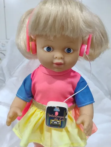 Boneca "Lu Roller" patinadora década de 90