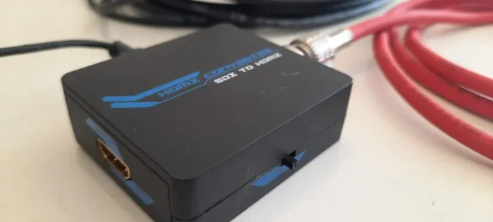 HDMI para SDI Conversor + Cabos Especiais SDI/SDI de 3m + Cabo SDI/Mini SDI 10m + fonte