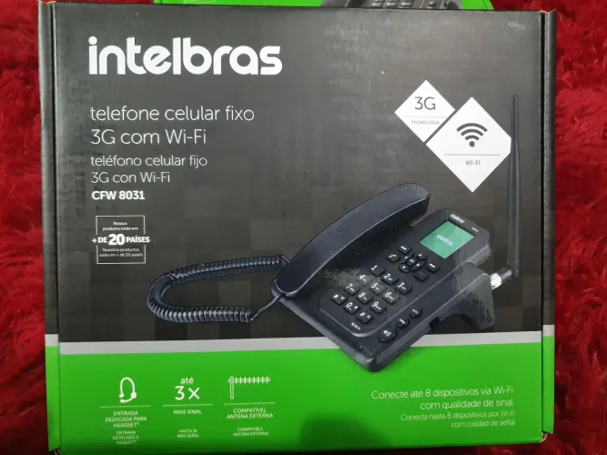 Telefone Celular Fixo Intelbras CFW 8031 3G com Wi-Fi