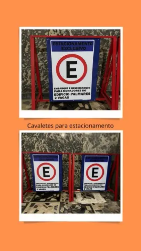 Cavaletes para estacionamento