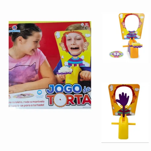 Binquedo torta na cara