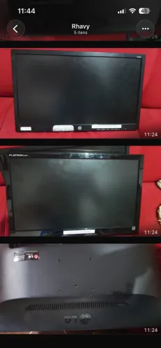 Vendo dois monitor da LG e HP usado