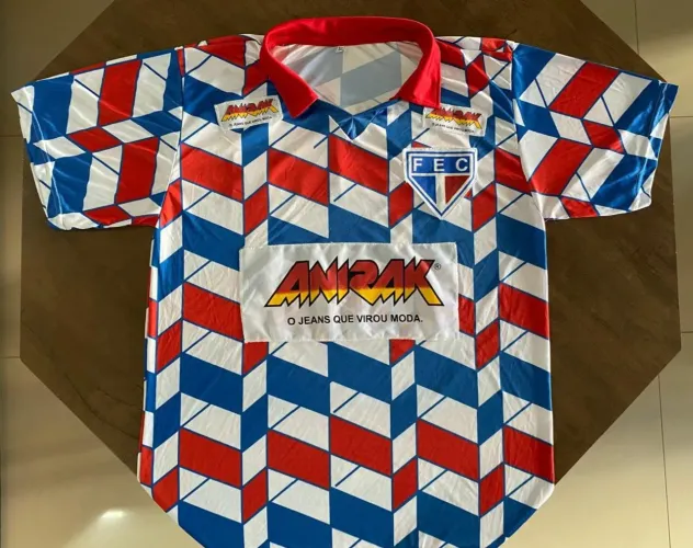 Camisa Fortaleza, retrô "carijó" 1991