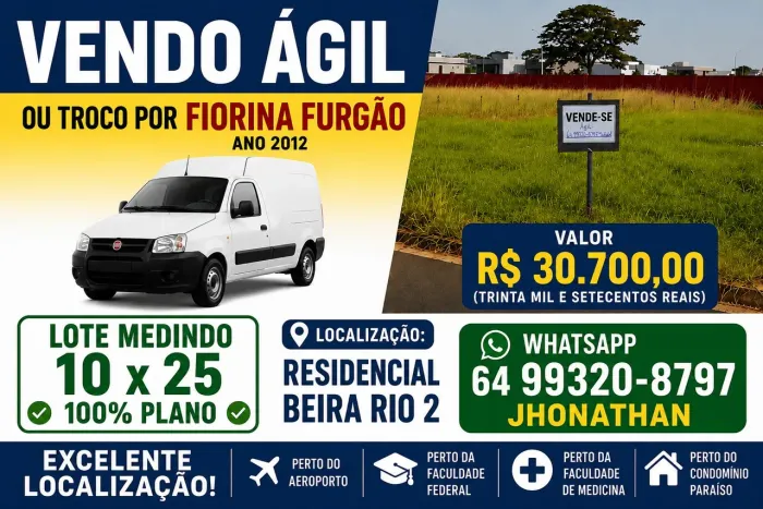 Ágio de lote no residencial Beira Rio 2
