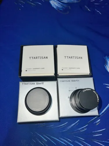Lente Tartisan Aps-c 35mm F1.4 e 50mm F2 E Compatível Com Montagem Sony E-mount
