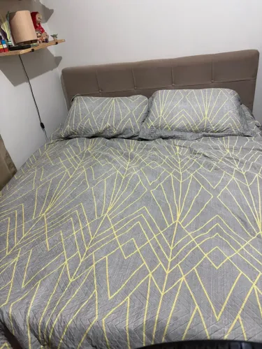 Cama box + Colchão marca Ortobom + cabeceira