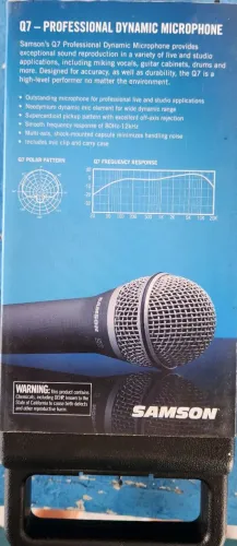 VENDO MICROFONE,  POUCO USADO NA CAIXA 