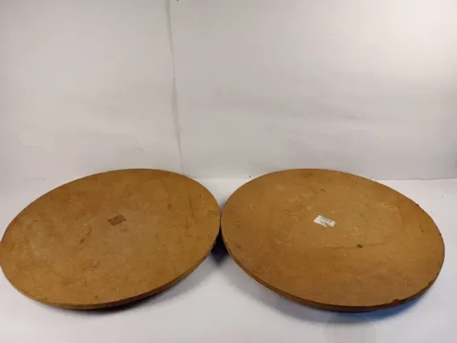 Par de Suportes / Tabuleiros para Bolo em MDF 40cm (com Pezinhos de Apoio)