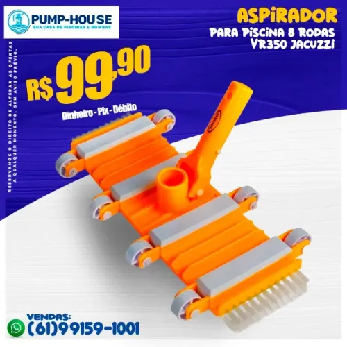 Aspirador Para Piscina 8 Rodas VR350 Jacuzzi