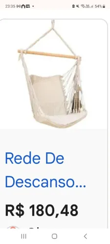 Cadeira Pendente Cru