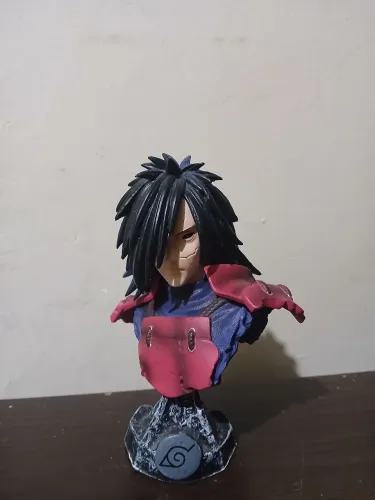 Estátua Busto Madara Uchiha Edo Tensei : Naruto Shippuden Anime Manga