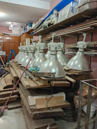 Luminárias industriais em alumínio
