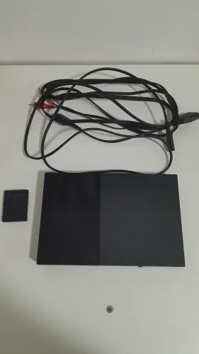 PlayPlayStation 2 Desbloqueado + Memory Card + Cabos Originais
