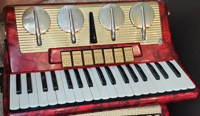 Acordeon scandalli original 80 baixos revisado e afinado