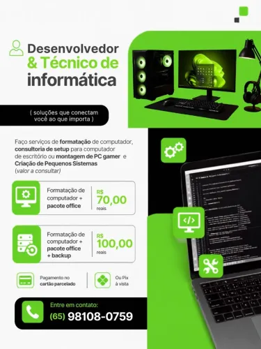 Técnico de informática e programador