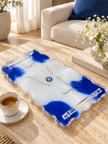 Bandeja de resina olho grego