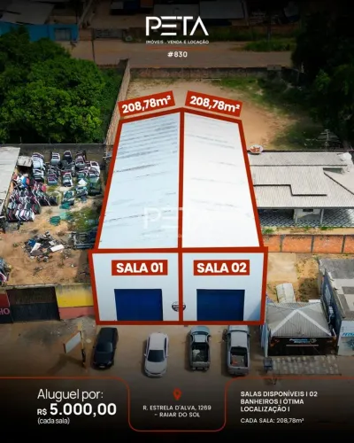 Salas Comerciais para Locação, Raiar do Sol - Boa Vista
