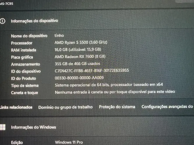 PC Gamer RX 7600 + Ryzen 5 5500 + Water Cooler