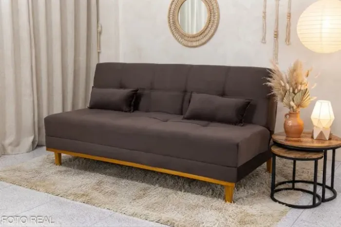 Sofá cama veludo aurora frete gratis